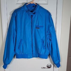 Vintage Members Only Racer Jacket Size 46 Carribean Blue